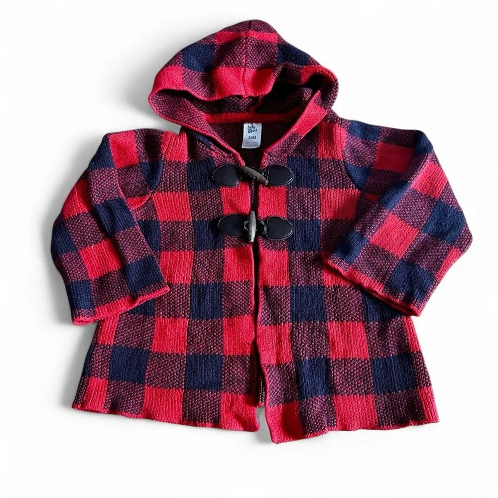 OshKosh B'gosh Red and Blue Checkered Hoodie